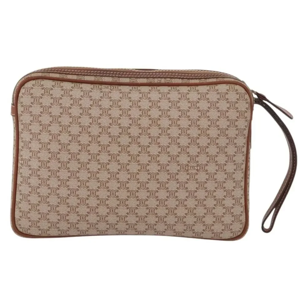 Celine Macadam Clutch Bag Beige